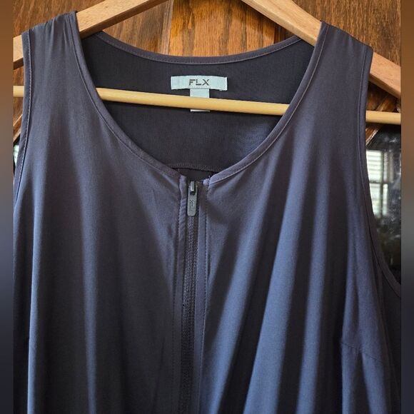 FLX Skort Tank Dress Zip-Up Tie Waist with Built in Shorts XSMALL - Picture 5 of 16